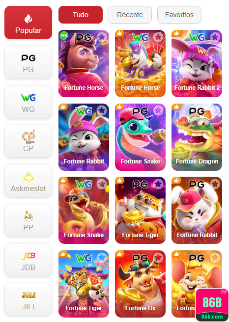 Experiência de Jogos 86b.com